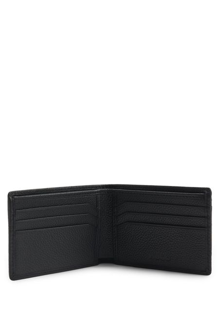 BILLETERA DE CUERO NAPA EXTRAFINA CON LOGOS HOMBRE