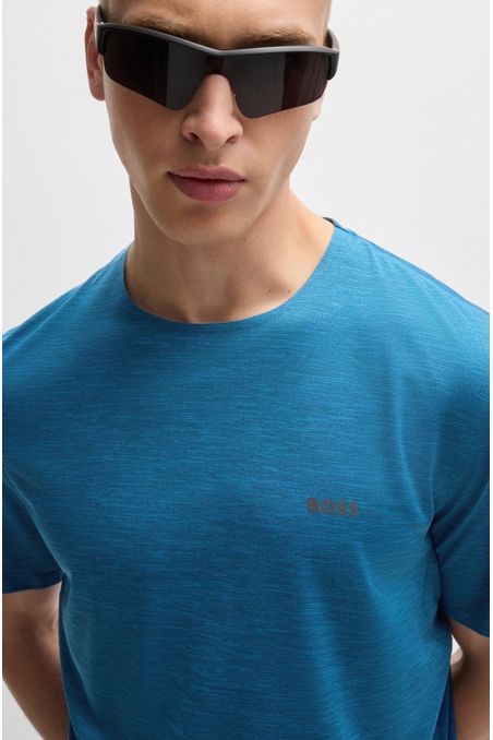 CAMISETA SLIM FIT CON UNA ILUSTRACIÓN REFLECTANTE HOMBRE