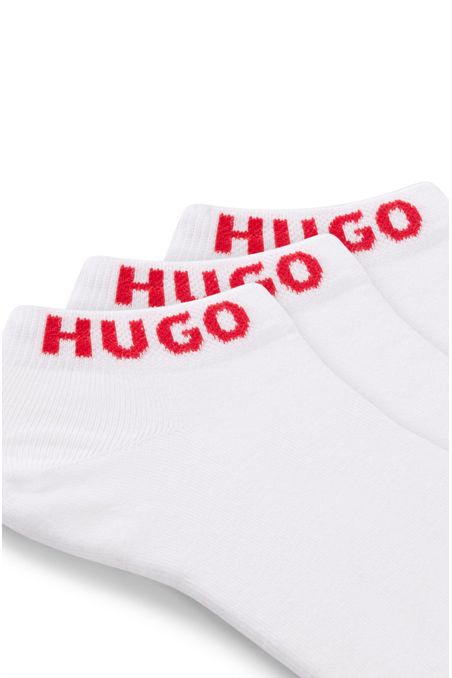 PAQUETE DE TRES PARES DE MEDIAS TOBILLERAS CON LOGOS HOMBRE