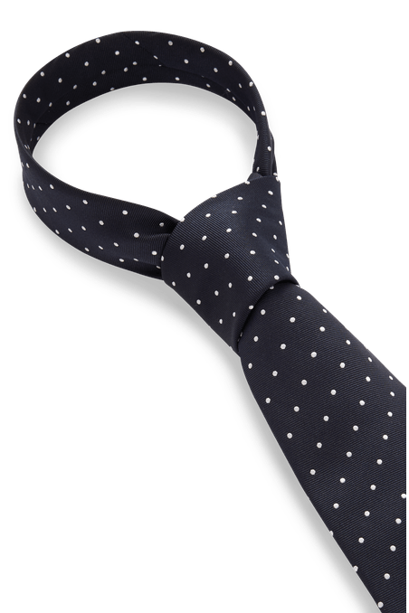 CORBATA DE MEZCLA DE SEDA CON PATRÓN JACQUARD HOMBRE
