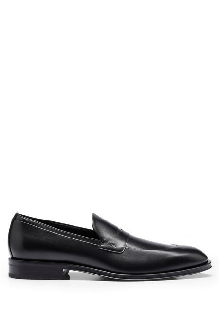 ZAPATOS DE CUERO CON RIBETE DE LA MARCA HOMBRE
