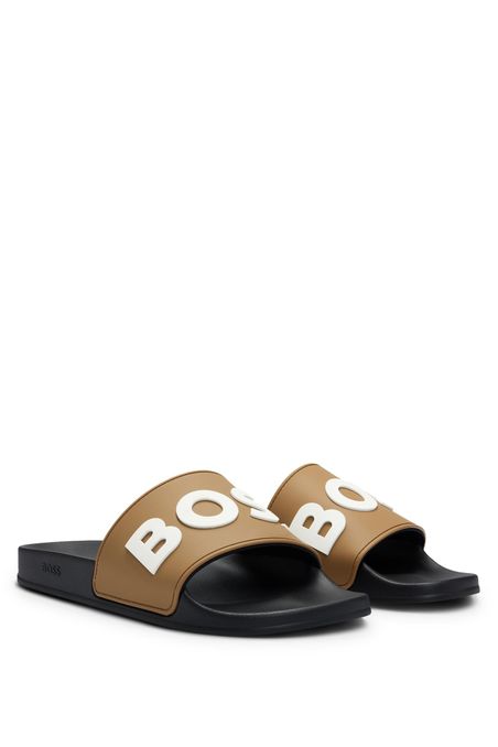 SANDALIAS CON LOGO EN RELIEVE HOMBRE
