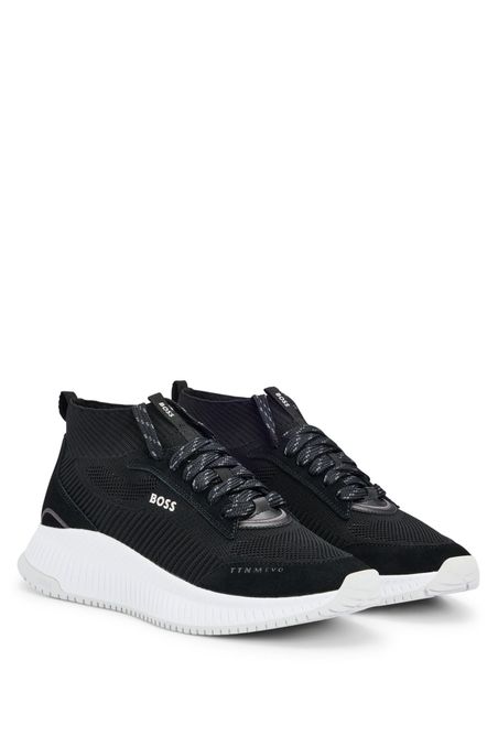 TENIS TTNM EVO DE CAÑA MEDIA CON EMPEINES DE PUNTO MUJER