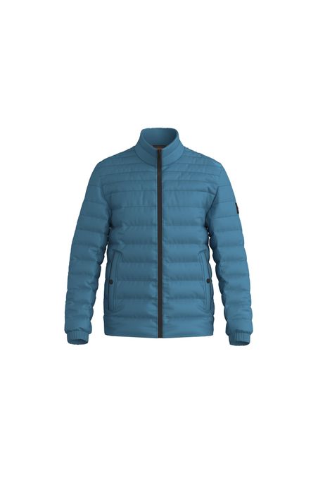 CHAQUETA SLIM FIT ACOLCHADA REPELENTE AL AGUA CON LOGO HOMBRE