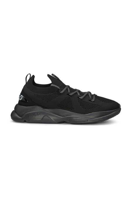 TENIS ESTILO RUNNING CON EMPEINES DE PUNTO Y DETALLE DE LA MARCA EN RELIEVE HOMBRE