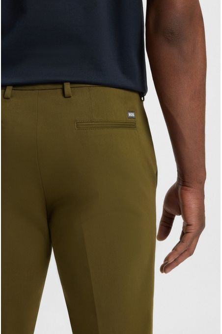 PANTALONES SLIM FIT DE ALGODÓN ELÁSTICO HOMBRE