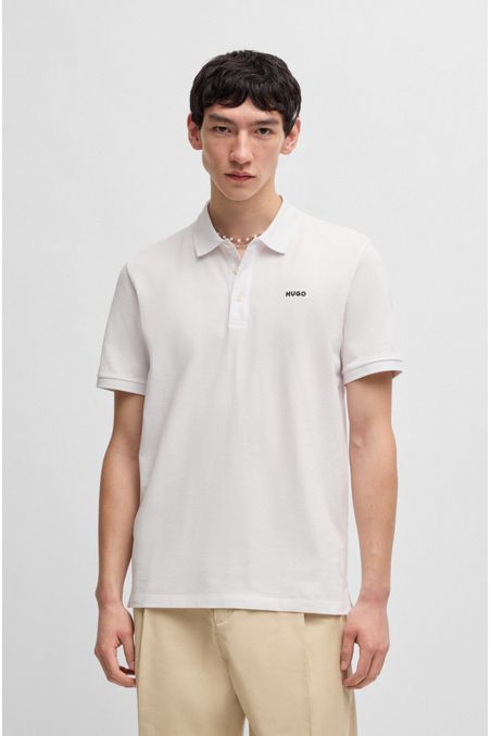 POLO REGULAR FIT DE ALGODÓN CON LOGO ESTAMPADO HOMBRE