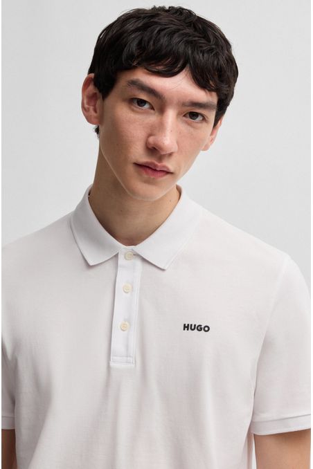 POLO REGULAR FIT DE ALGODÓN CON LOGO ESTAMPADO HOMBRE