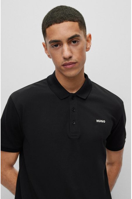 POLO REGULAR FIT DE ALGODÓN CON LOGO ESTAMPADO HOMBRE