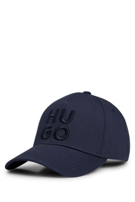 GORRA DE SARGA DE ALGODÓN CON LOGO BORDADO
