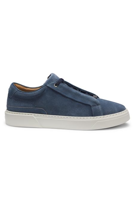 TENIS DE CUERO CON DETALLE DE LOGO ICÓNICO HOMBRE