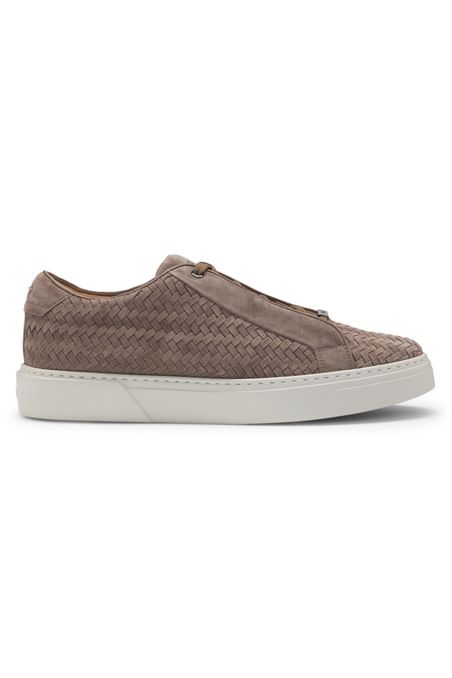 TENIS DE CUERO CON TEXTURA EXCLUSIVA HOMBRE