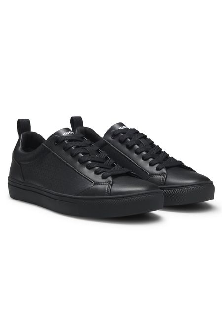 TENIS DE PIEL SINTÉTICA CON MONOGRAMAS TONALES HOMBRE