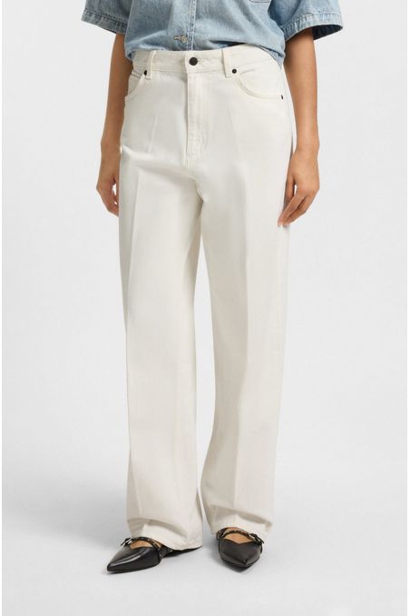 JEANS MODERN FIT EN DENIM RÍGIDO MUJER