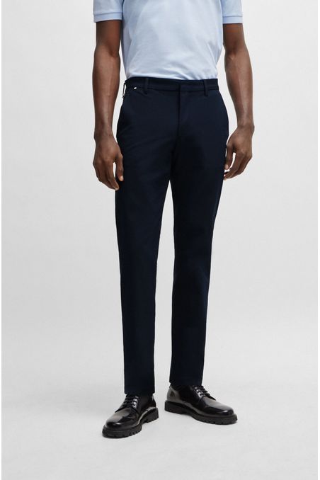 PANTALONES SLIM FIT DE ALGODÓN ELÁSTICO HOMBRE