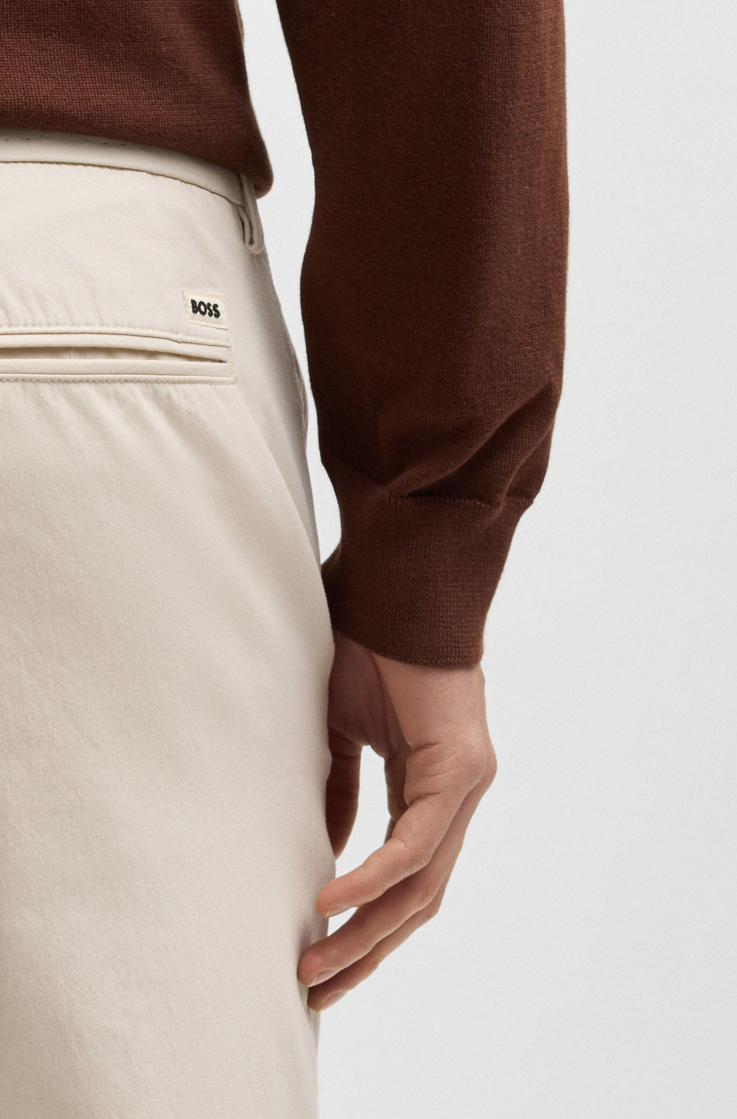 PANTALONES SLIM FIT DE ALGODÓN ELÁSTICO HOMBRE