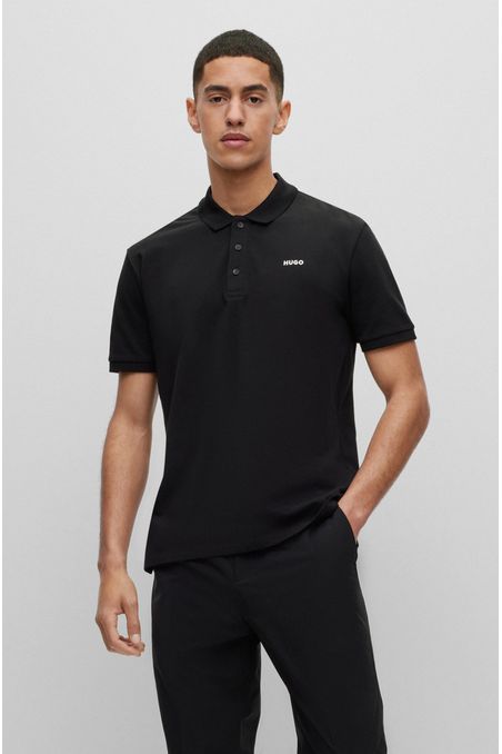 POLO REGULAR FIT DE ALGODÓN CON LOGO ESTAMPADO HOMBRE