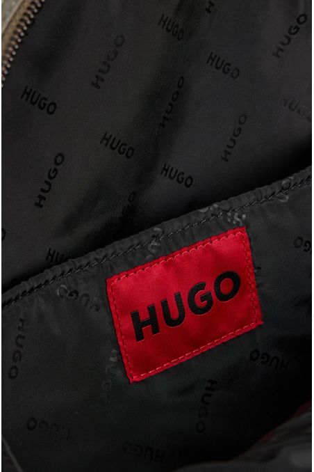 MORRAL DE SARGA CON CREMALLERA Y FUNDA ELEGANTE HOMBRE