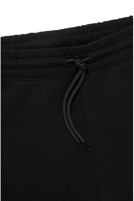 SHORTS REGULAR FIT CON CORDÓN DE FELPA DE ALGODÓN MERCERIZADO CON ETIQUETA CON LOGO HOMBRE