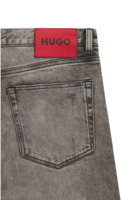 JEANS EXTRA SLIM FIT EN DENIM ELÁSTICO GRIS JEANS EXTRA-SLIM FIT HOMBRE