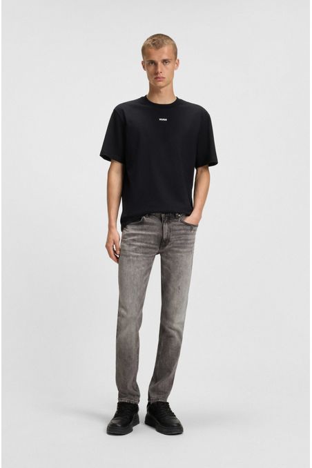 JEANS EXTRA SLIM FIT EN DENIM ELÁSTICO GRIS JEANS EXTRA-SLIM FIT HOMBRE