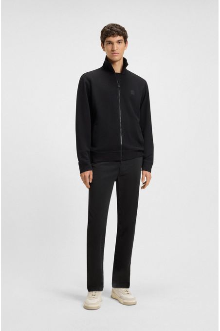 PANTALONES REGULAR FIT DE SATÉN DE ALGODÓN ELÁSTICO PANTALONES CASUALES REGULAR FIT HOMBRE