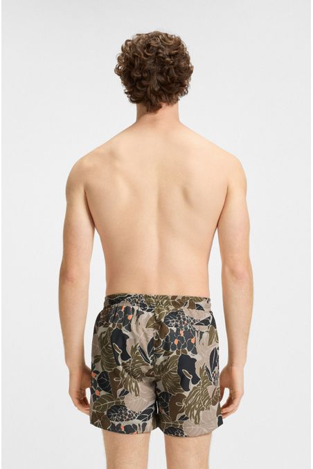 PANTALONETAS DE BAÑO CON DETALLE DE LOGO TRAJE DE BAÑO HOMBRE