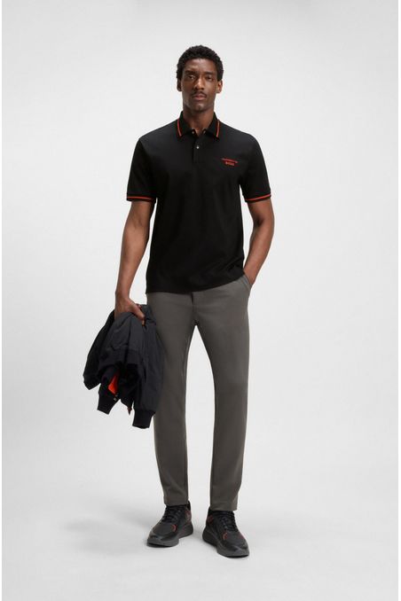 POLO PORSCHE X BOSS EN ALGODÓN CON CONTROL DE LA HUMEDAD POLO REGULAR FIT HOMBRE