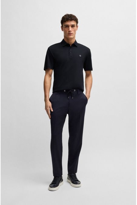 POLO DE ALGODÓN MERCERIZADO CON MONOGRAMA DOBLE POLO REGULAR FIT HOMBRE