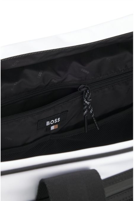 BOLSA DE VIAJE CON BLOQUES DE COLOR Y LOGO REFLECTANTE BOLSO DE VIAJE HOMBRE