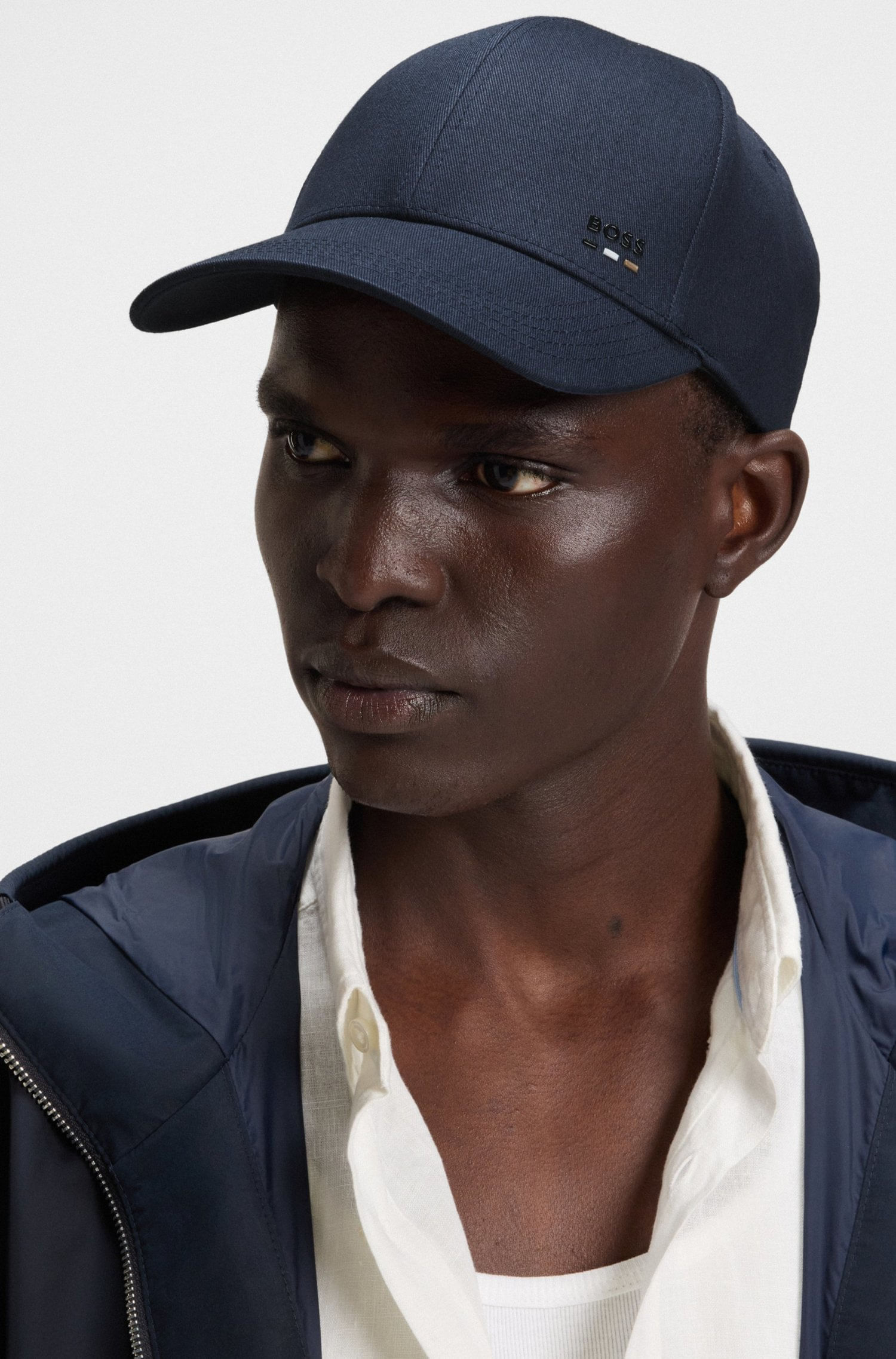 GORRA DE SARGA DE ALGODÓN CON DETALLE DE LOGO GORRA HOMBRE