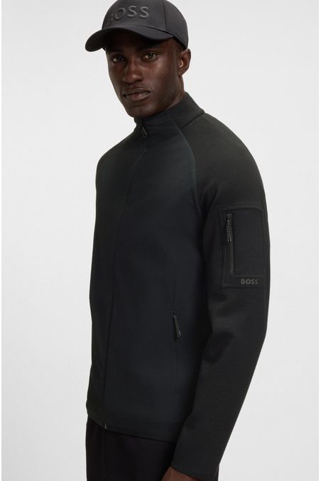 SUDADERA REGULAR FIT CON CREMALLERA Y DETALLES REFLECTANTES DECORATIVOS SUDADERA REGULAR FIT HOMBRE