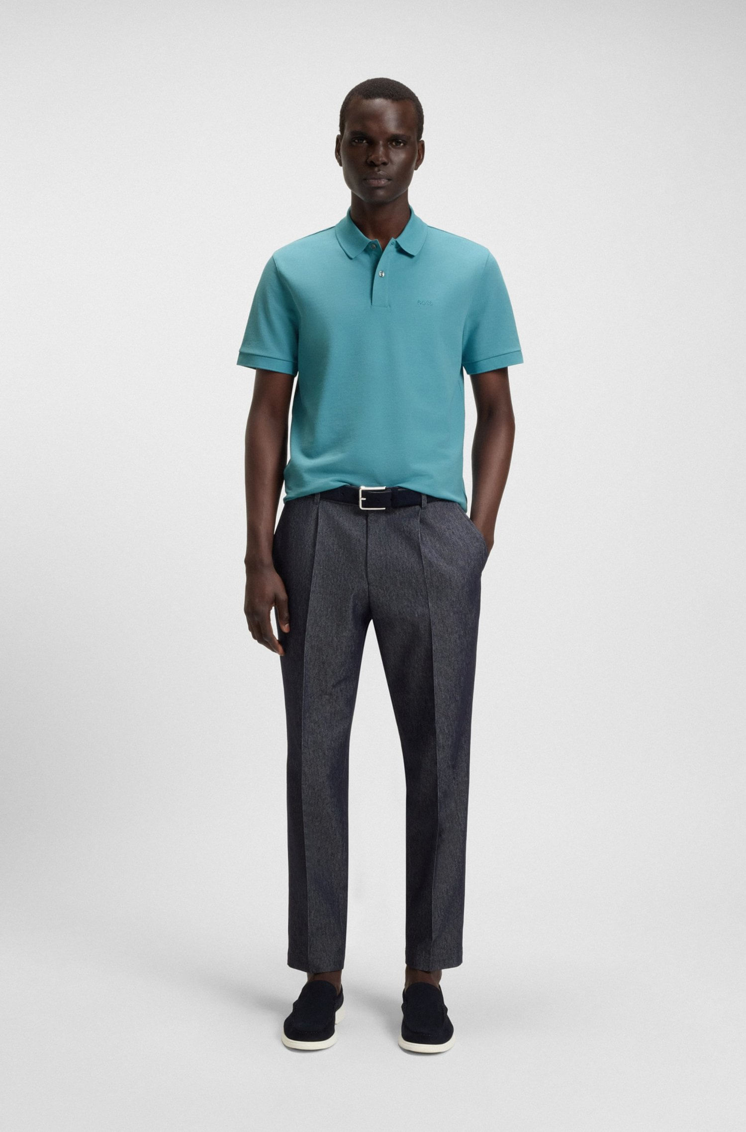 POLO PALLAS DE PIQUÉ DE ALGODÓN CON DETALLE DE LOGOTIPO POLO REGULAR FIT HOMBRE