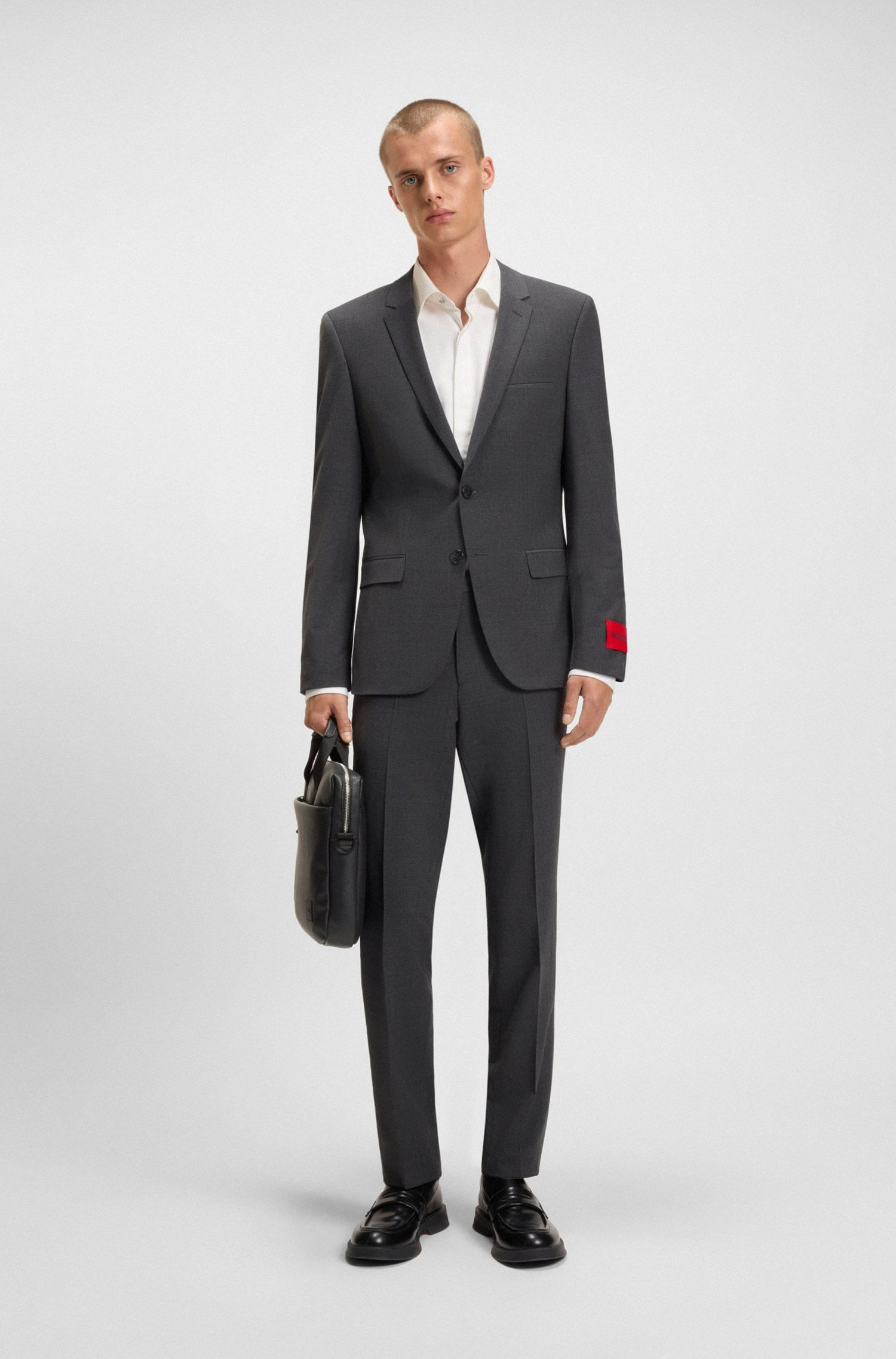 PORTADOCUMENTOS CON PARCHE DE LOGO PORTADOCUMENTOS HOMBRE