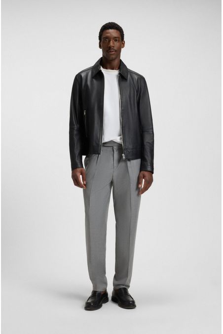 CAMISETA SLIM FIT DE ALGODÓN MERCERIZADO CON RIBETES EN CONTRASTE PLAYERA SLIM FIT HOMBRE