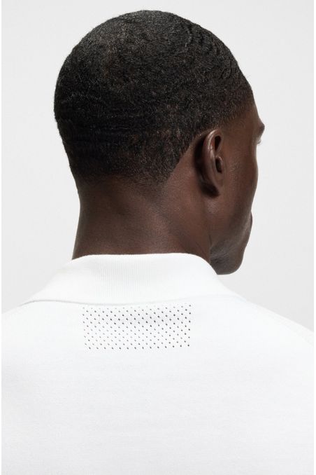 JERSEY ESTILO POLO EN PUNTO DE ALGODÓN CON CREMALLERA EN EL CUELLO SUETÉR REGULAR FIT HOMBRE