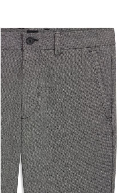 PANTALONES SLIM FIT DE TEJIDO ELÁSTICO JASPEADO PANTALONES CASUALES SLIM FIT HOMBRE