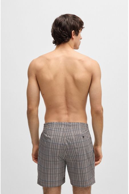 PANTALONETAS DE BAÑO CON MICROESTAMPADO E INSIGNIA DE LOGO TRAJE DE BAÑO HOMBRE