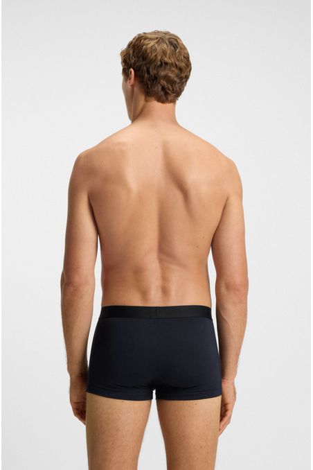 PAQUETE DE TRES BÓXER CORTO DE ALGODÓN ELÁSTICO CALZONCILLOS HOMBRE