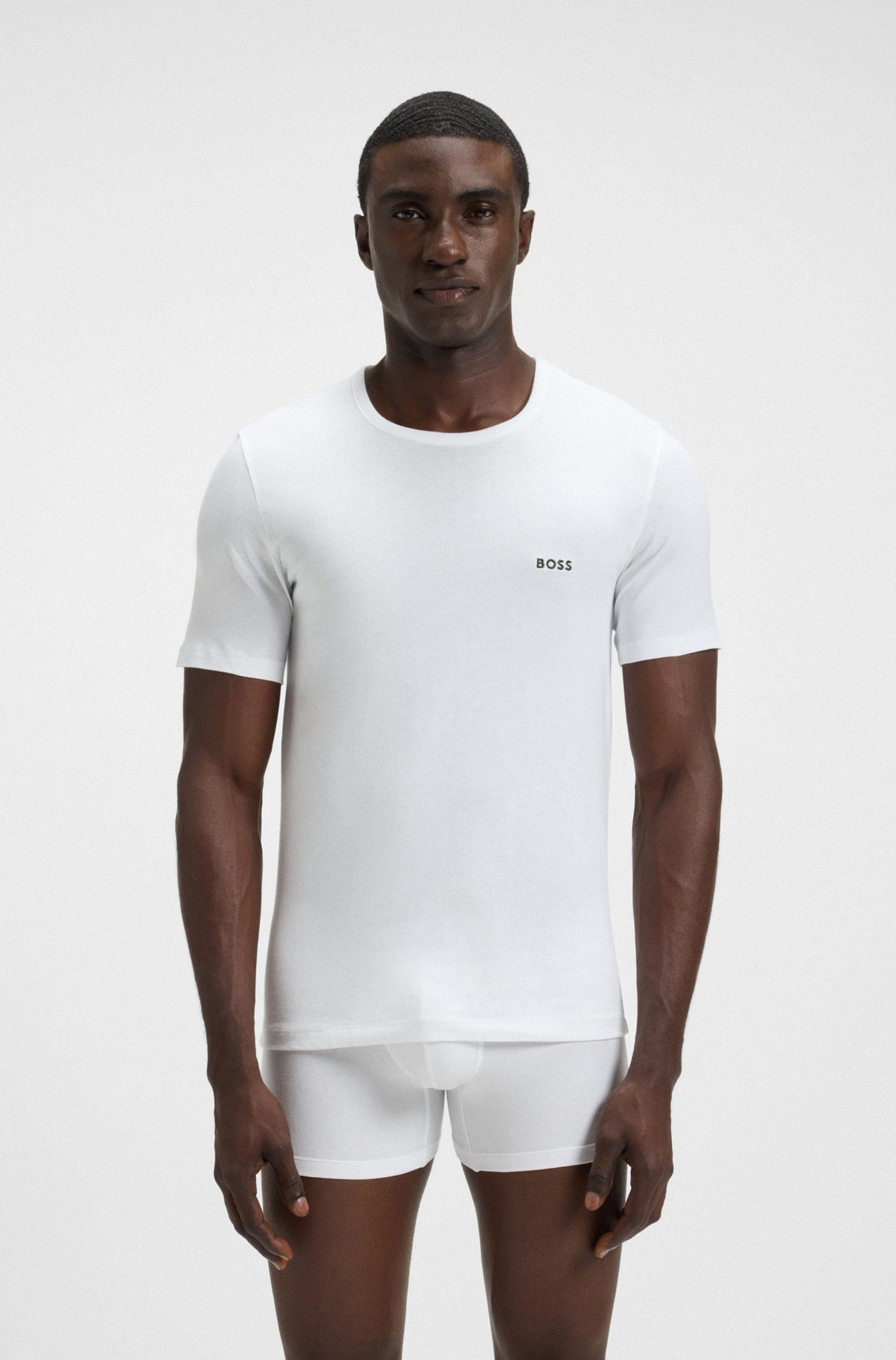 PAQUETE DE TRES CAMISETAS INTERIORES DE ALGODÓN PLAYERA INTERIOR REGULAR FIT HOMBRE