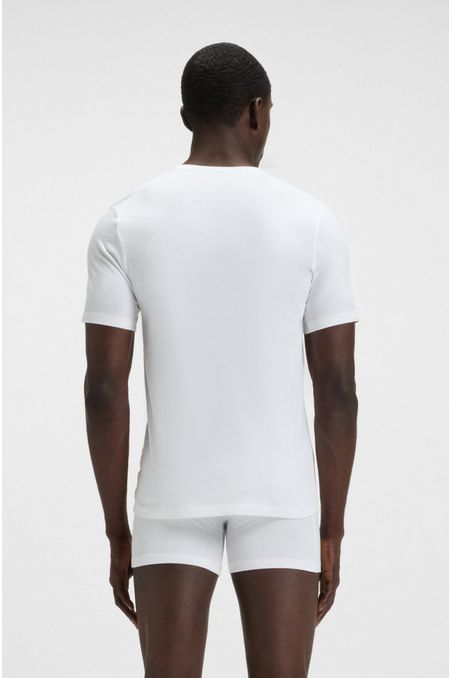 PAQUETE DE TRES CAMISETAS INTERIORES DE ALGODÓN PLAYERA INTERIOR REGULAR FIT HOMBRE