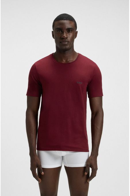 PAQUETE DE TRES CAMISETAS INTERIORES DE ALGODÓN PLAYERA INTERIOR REGULAR FIT HOMBRE