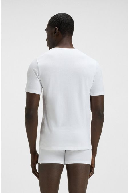 PAQUETE DE TRES CAMISETAS INTERIORES DE ALGODÓN PLAYERA INTERIOR REGULAR FIT HOMBRE