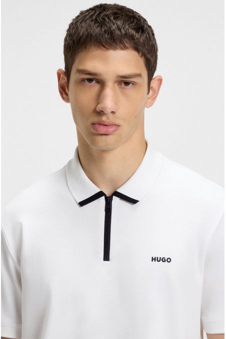 POLO DE PIQUÉ DE ALGODÓN CON LOGO EN CONTRASTE POLO REGULAR FIT HOMBRE