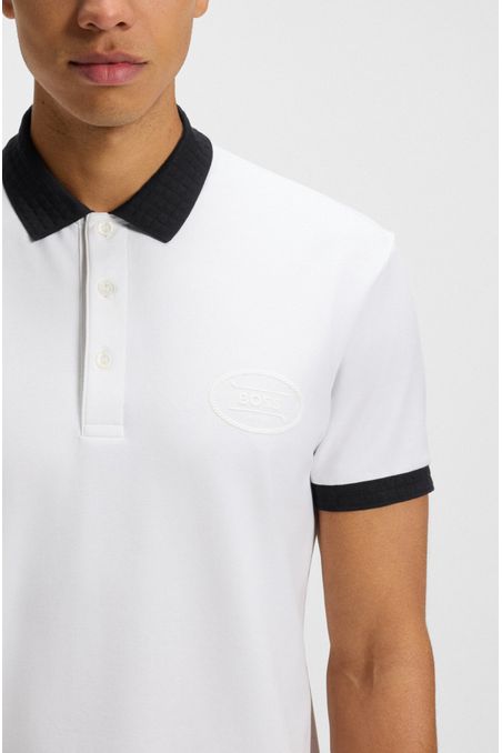 POLO DE PIQUÉ DE ALGODÓN ELÁSTICO ABSORBENTE POLO REGULAR FIT HOMBRE