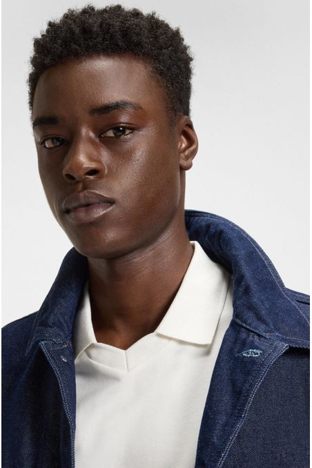 POLO RELAXED FIT EN PIQUÉ DE ALGODÓN ELÁSTICO MERCERIZADO POLO RELAXED FIT HOMBRE