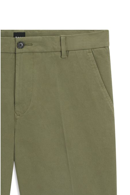 SHORTS SLIM FIT DE ALGODÓN ELÁSTICO CON ESTRUCTURA SHORTS SLIM FIT HOMBRE