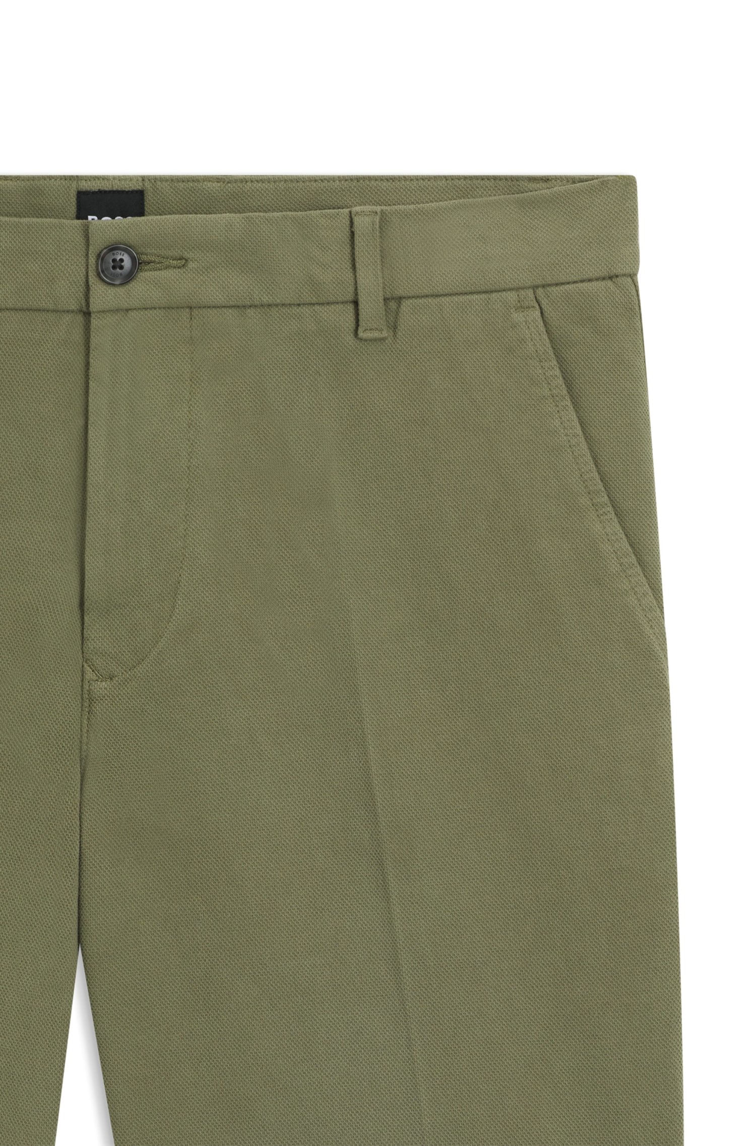 SHORTS SLIM FIT DE ALGODÓN ELÁSTICO CON ESTRUCTURA SHORTS SLIM FIT HOMBRE