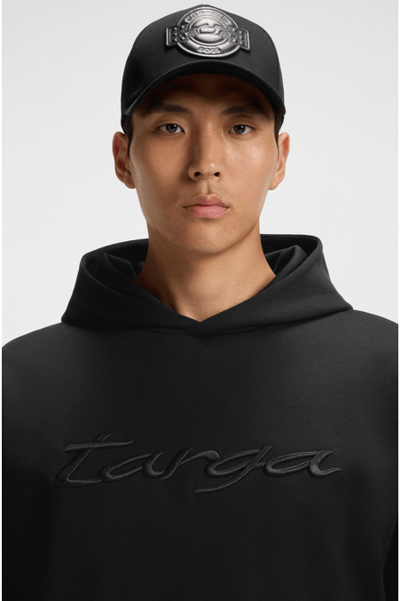 SUDADERA CON CAPUCHA PORSCHE X BOSS EN ALGODÓN CON LOGO DE TARGA SUDADERA RELAXED FIT HOMBRE