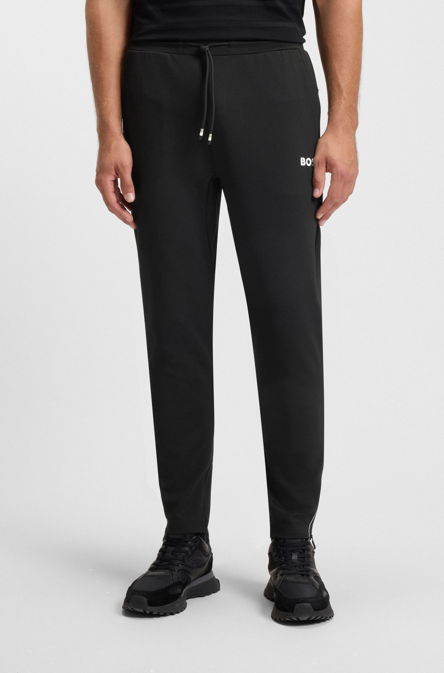 PANTALÓN CASUAL PARA HOMBRE MEZCLADO EN COLOR NEGRO